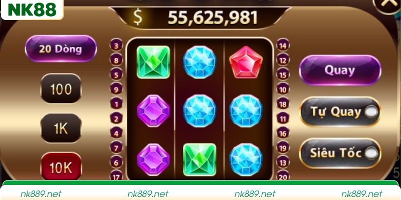 Biểu tượng và vòng quay đa sắc trong game